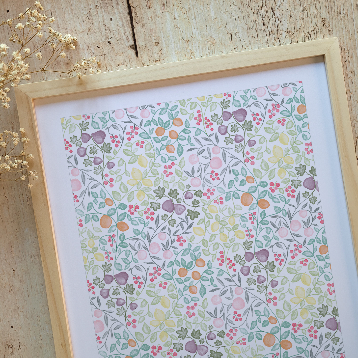 Affiche "Sous les arbres fruitiers"
