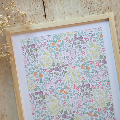Affiche "Sous les arbres fruitiers"