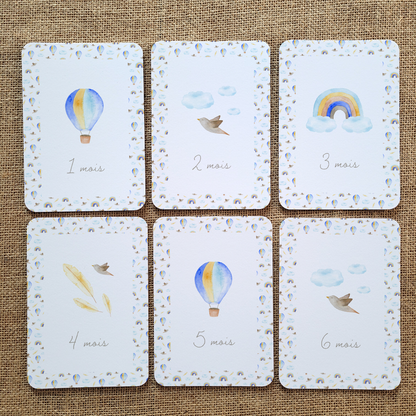 Cartes étapes "Dans les nuages" - Coffret de 14 cartes